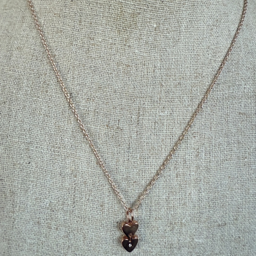 Elegant Rose Gold Heart Pendant Necklace